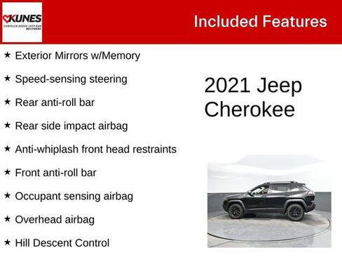 Used 2021 Jeep Cherokee Trailhawk w/ Premium Leather Package image 4