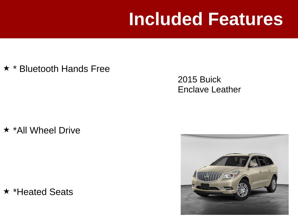 Used 2015 Buick Enclave Leather AWD/4WD image 3