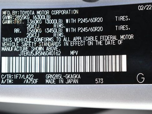 Certified 2022 Toyota 4Runner Limited AWD/4WD image 34