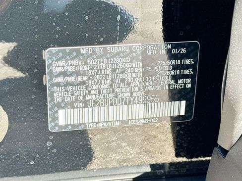 New 2026 Subaru Outback Limited AWD/4WD image 42