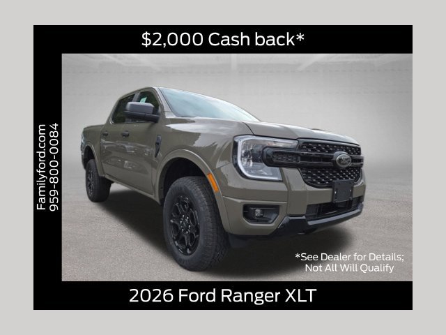 New 2026 Ford Ranger XLT w/ Equipment Group 301A High AWD/4WD 360° Tour