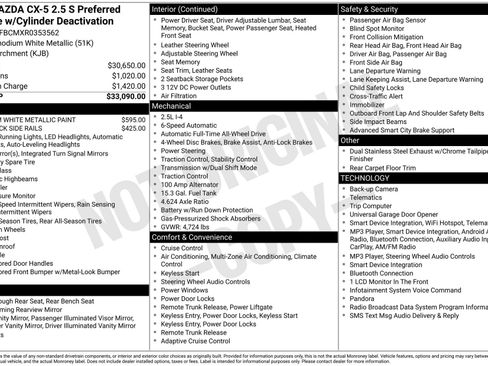 Certified 2024 MAZDA CX-5 AWD 2.5 S w/ Preferred Package image 4