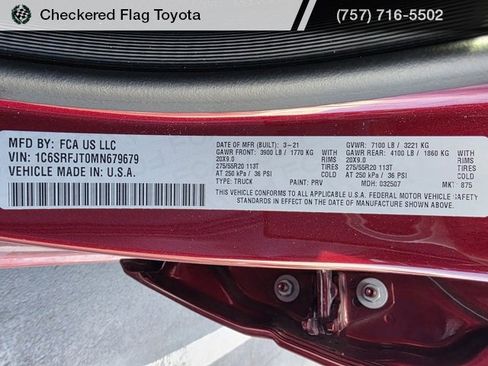 Used 2021 RAM 1500 Laramie w/ Sport Appearance Package image 22