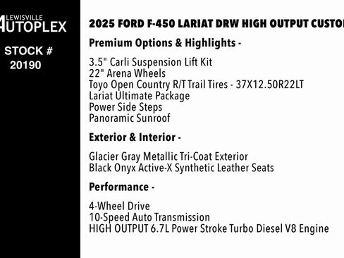 Used 2025 Ford F450 Lariat w/ Lariat Ultimate Package image 2