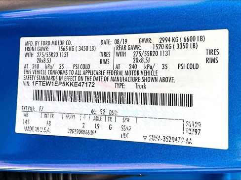 Used 2019 Ford F150 XLT w/ Equipment Group 302A Luxury image 36