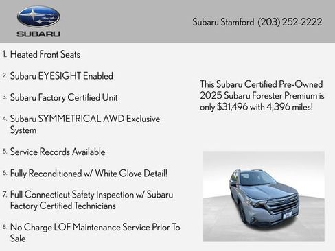 Used 2025 Subaru Forester Premium AWD/4WD image 2