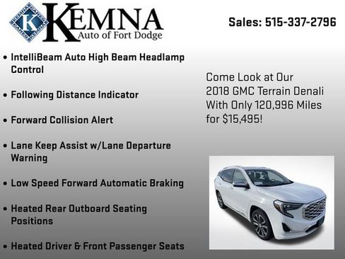 Used 2018 GMC Terrain Denali w/ Advanced Safety Package image 13