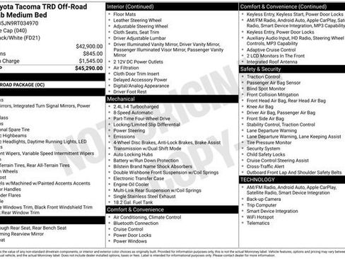 Used 2024 Toyota Tacoma TRD Off-Road image 46