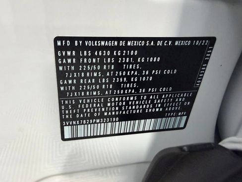 Used 2023 Volkswagen Taos SE w/ Panoramic Sunroof Package AWD/4WD image 37