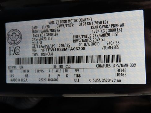 Used 2021 Ford F150 Lariat w/ Equipment Group 502A High image 61