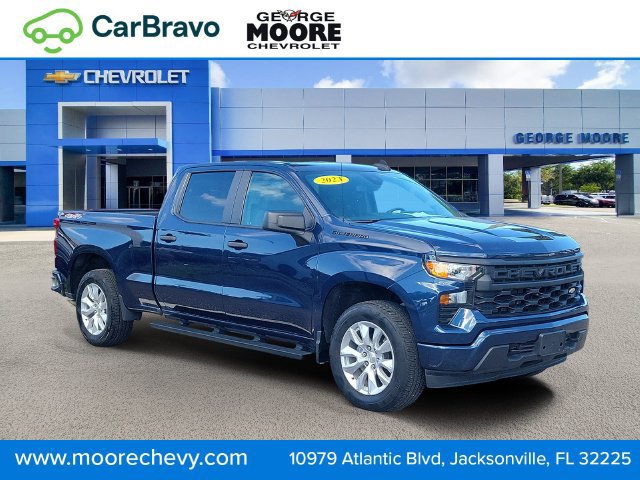 Certified 2023 Chevrolet Silverado 1500 Custom w/ LPO, Dark Essentials Package AWD/4WD image 1