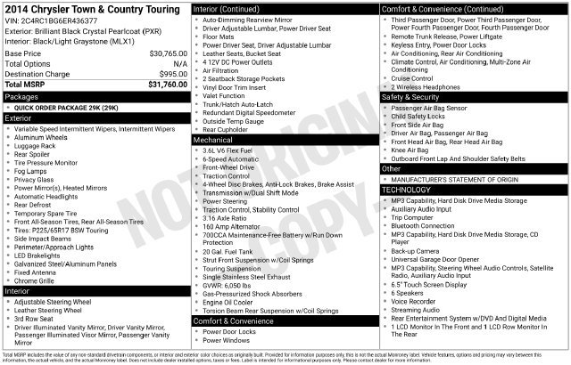 Used 2014 Chrysler Town & Country Touring FWD image 31
