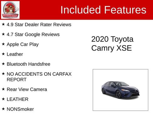 Used 2020 Toyota Camry XSE FWD image 4