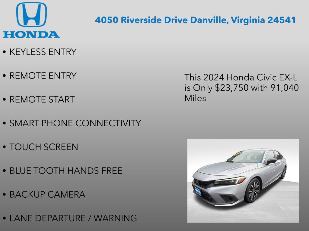 Used 2024 Honda Civic EX-L image 7
