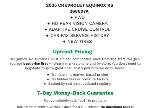 Certified 2025 Chevrolet Equinox RS image 2