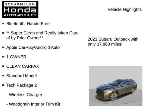 Used 2023 Subaru Outback Touring XT w/ Tech Package 2 AWD/4WD image 7