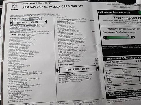 New 2026 RAM 2500 Power Wagon AWD/4WD image 18