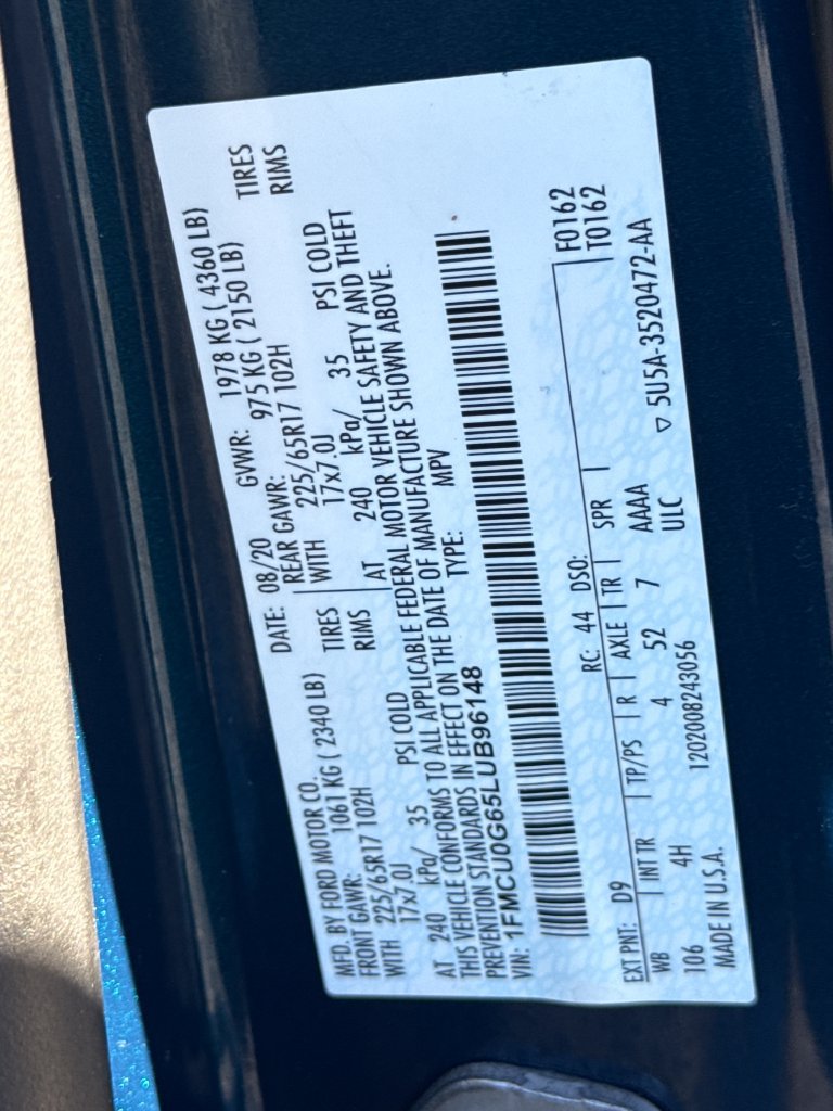 Used 2020 Ford Escape SE FWD image 22