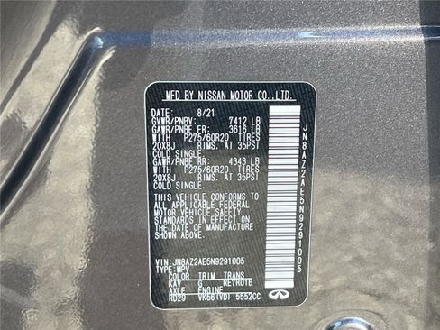 Used 2022 INFINITI QX80 Luxe w/ All-Season Package image 25