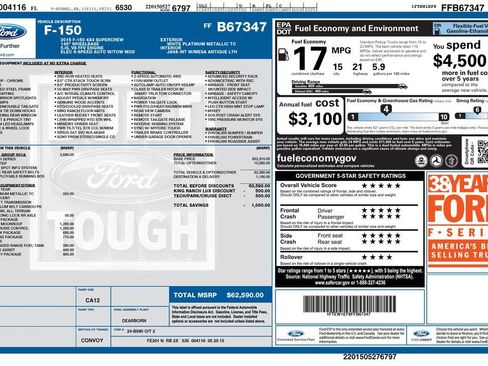 Used 2015 Ford F150 King Ranch w/ Equipment Group 601A Luxury AWD/4WD image 5