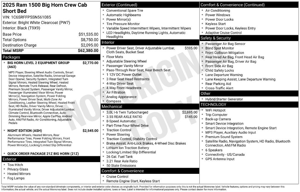Used 2025 RAM 1500 Big Horn AWD/4WD image 36