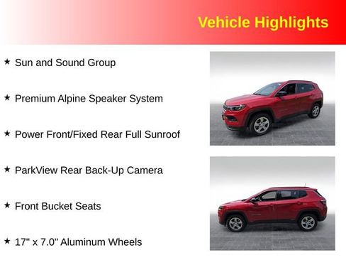 Used 2024 Jeep Compass Latitude w/ Sun and Sound Group AWD/4WD image 3