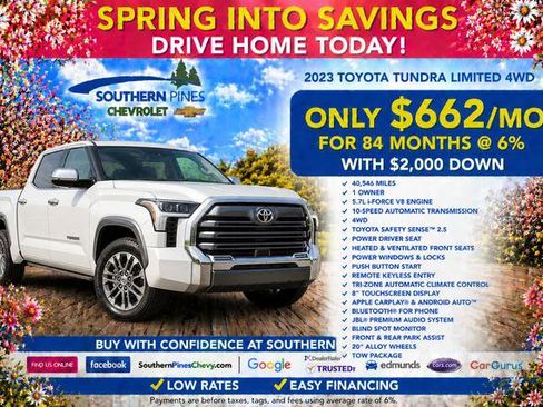 Used 2023 Toyota Tundra Limited AWD/4WD image 2