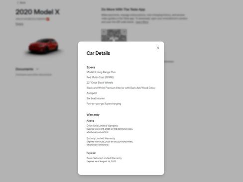 Used 2020 Tesla Model X Long Range AWD/4WD image 4