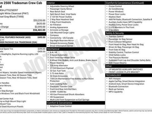 New 2026 RAM 2500 Tradesman w/ Commercial Features Package image 18