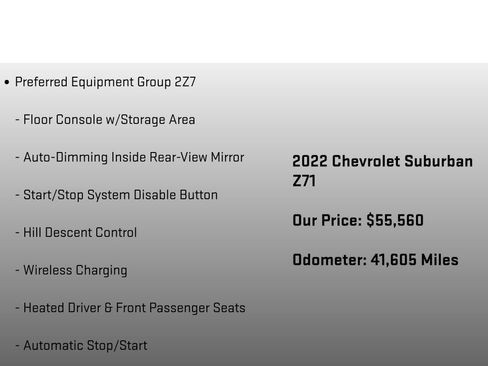 Used 2022 Chevrolet Suburban Z71 w/ Luxury Package AWD/4WD image 12