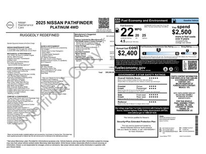 Used 2025 Nissan Pathfinder Platinum