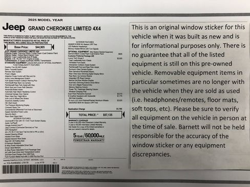 Certified 2025 Jeep Grand Cherokee Limited w/ Luxury Tech Group II image 2