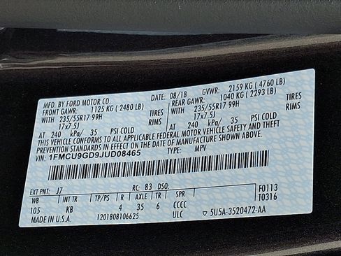 Used 2018 Ford Escape SE AWD/4WD image 27
