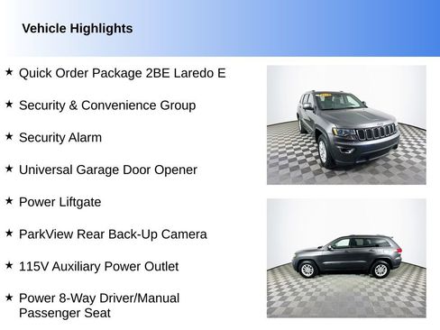 Used 2019 Jeep Grand Cherokee Laredo w/ Security & Convenience Group AWD/4WD image 2