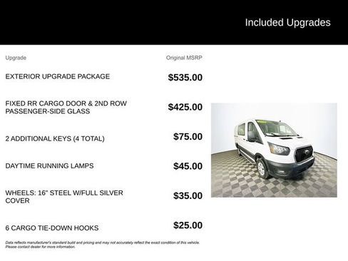 Used 2024 Ford Transit 250 Low Roof w/ Exterior Upgrade Package RWD image 5