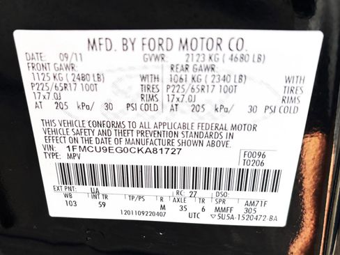 Used 2012 Ford Escape Limited image 12