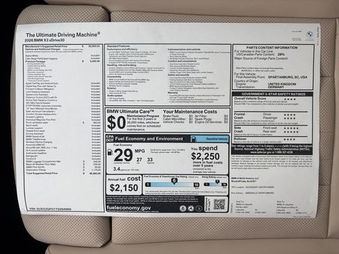 New 2026 BMW X3 xDrive30 w/ Premium Package image 33