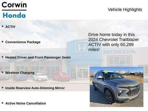 Used 2024 Chevrolet TrailBlazer ACTIV w/ Convenience Package AWD/4WD image 6