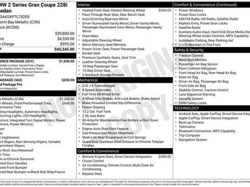 Used 2023 BMW 228i xDrive Gran Coupe w/ Convenience Package AWD/4WD image 10