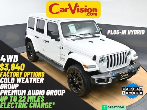 Used 2022 Jeep Wrangler Unlimited Sahara w/ Cold Weather Group AWD/4WD image 1