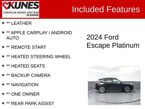 Used 2024 Ford Escape Platinum AWD/4WD image 2