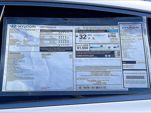 New 2026 Hyundai Sonata SE image 14