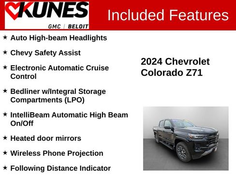 Used 2024 Chevrolet Colorado Z71 w/ Z71 Convenience Package 2 AWD/4WD image 3