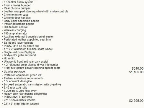 Used 2017 Chevrolet Silverado 1500 LTZ Z71 w/ LTZ Plus Package image 8