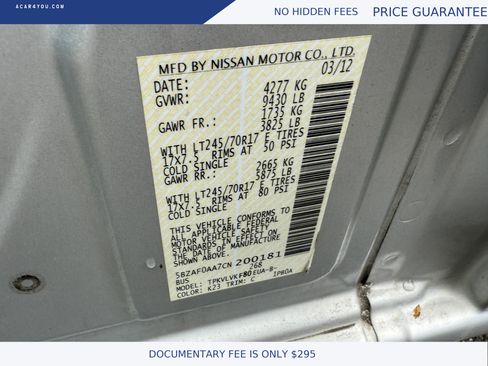 Used 2012 Nissan NV 3500 SL w/ Technology Pkg image 23