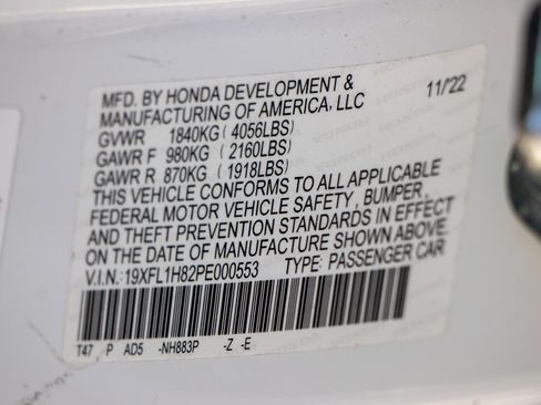 Certified 2023 Honda Civic Sport Touring image 34