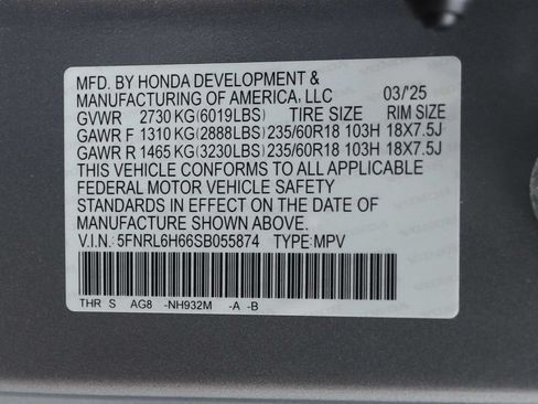 Used 2025 Honda Odyssey EX-L image 30