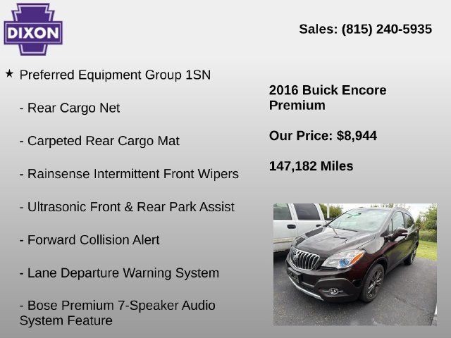 Used 2016 Buick Encore Premium AWD/4WD image 4