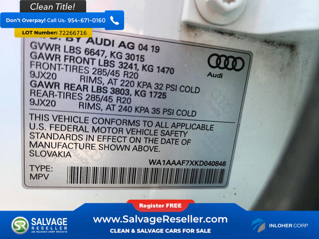 Used 2019 Audi Q7 3.0T Premium w/ Convenience Package AWD/4WD image 17