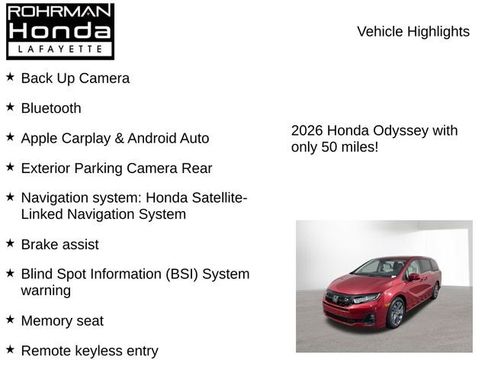 New 2026 Honda Odyssey Touring image 7